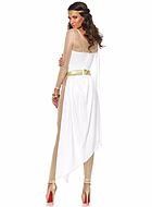 Grekisk gudinna Afrodite, maskeradklänning med gyllne skimmer